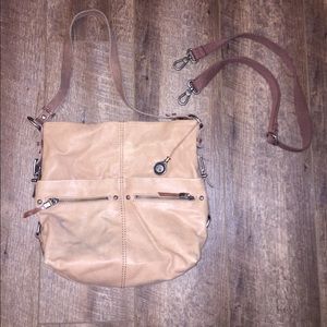 SAKS Leather Hobo Purse